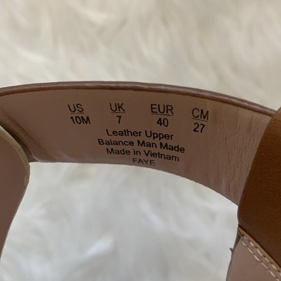 Preston & York Faye Leather T-Strap Block Heel Dress Sandals Sz 10 - Picture 10 of 12